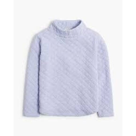 Crewcuts Quilted Mockneck Top XL 12-14 Girls Lilac Purple Fall 2024 Pullover - Picture 1 of 6